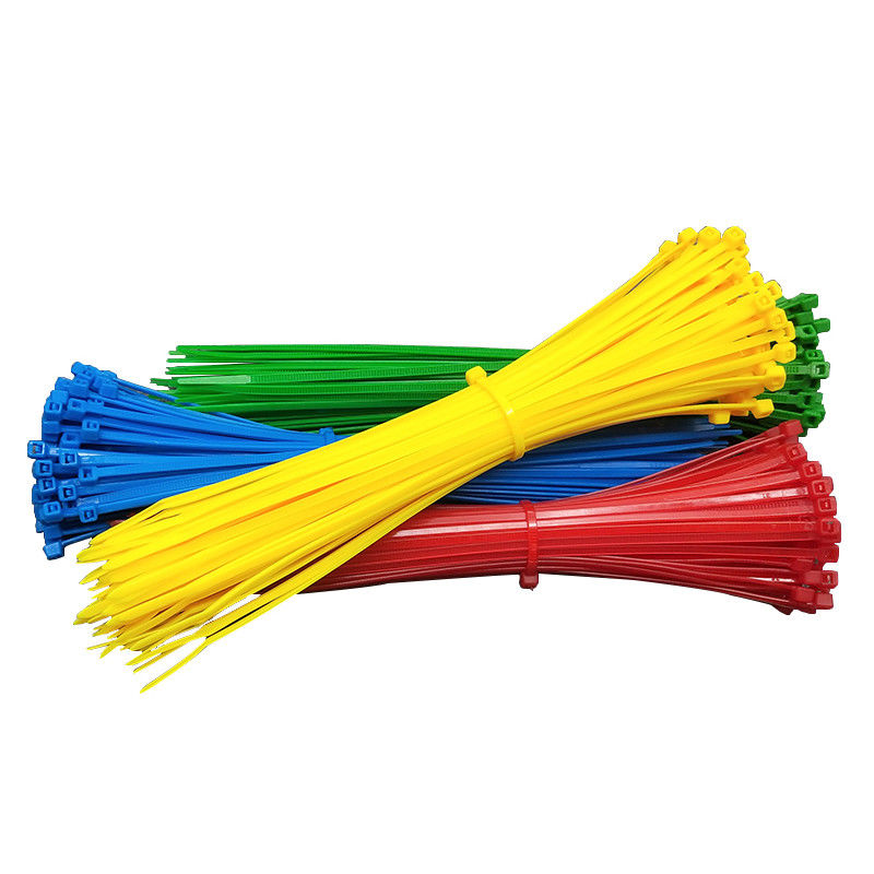 2.5mm x 150mm bunte Plastikselbstsichernde Verpackenkabel-Draht-Zipnylonbindungen