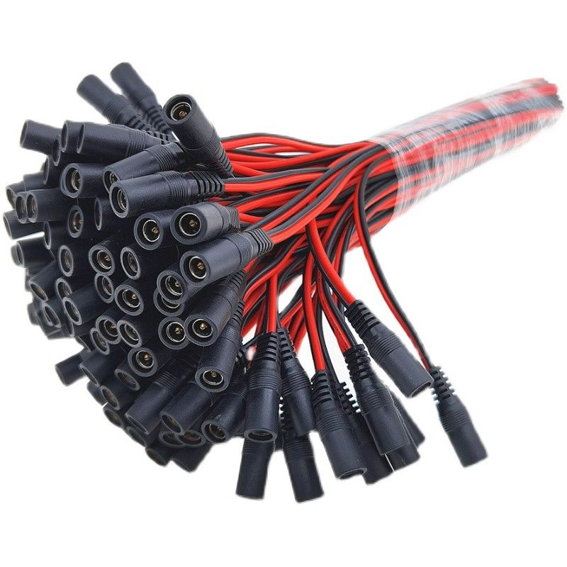 5.5mm x 2.1mm 10 Zoll (30cm) DC Spannung Zopf-Erweiterungs-Kabel-Frau
