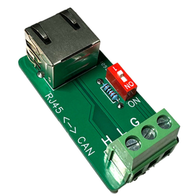 Weiblicher Jack RJ45-Anschluss zum CAN-Bus-Interface-Port 3 Pin Terminals Breakout Board